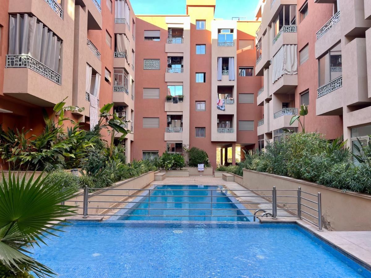 Bel Appartement A Marrakech En Residence Avec Piscine - Fibre & Netflix Marrakesh Buitenkant foto